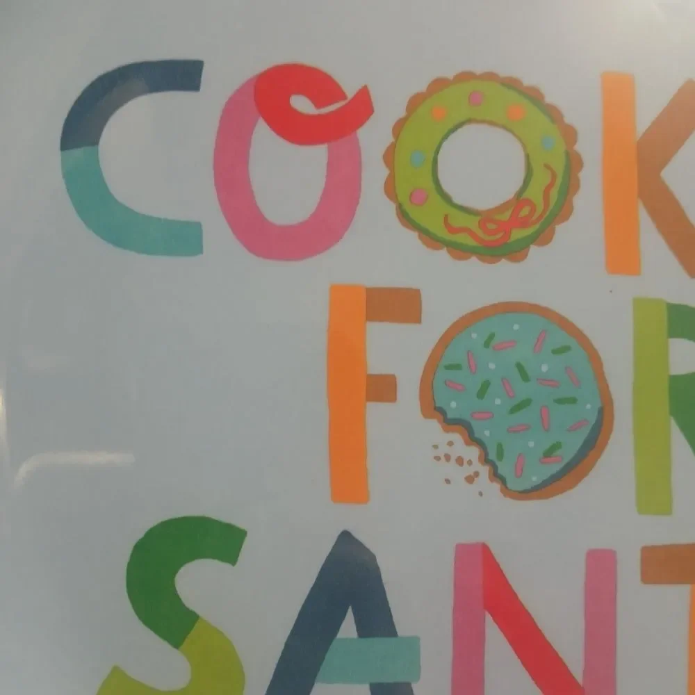 Wondershop Target Dinner Plate Colorful Cookies for Santa Rainbow Multi-Color